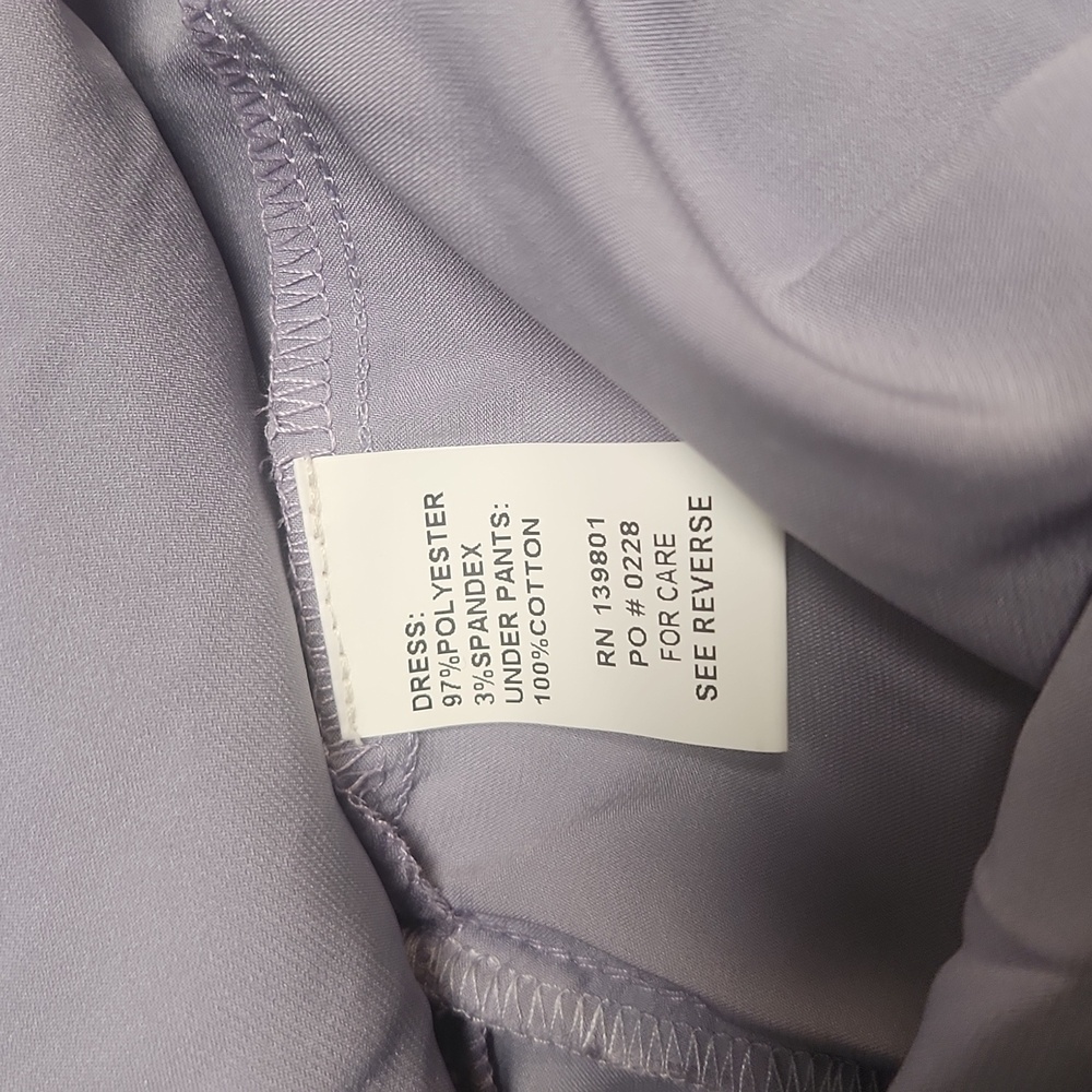 NWT Shug! Lavender Strapless Ruffle Dress, Large - Picture 9 of 9